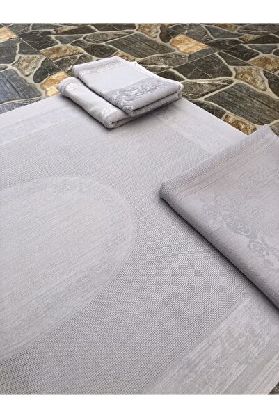 FIRATRİZEBEZİ Etamin Işlemeli Seccade Bohça Havlu Seti