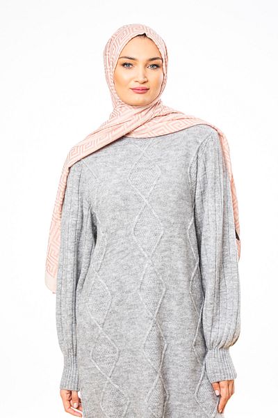19V69 ITALIA Jacquard Woven Pattern Jacquard Modal Series with Shawl Hanger and Gift Set 75x200 Cm