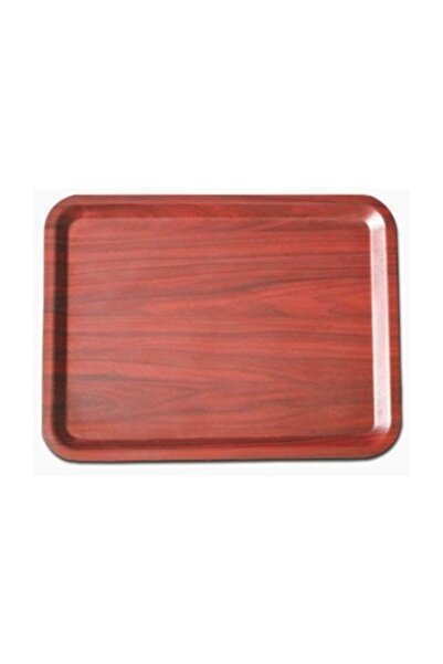 Atlas Kaymaz Melamin Tepsi Ekonomik Servis Çay 53x37 cm - 12 Adet