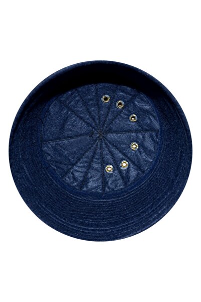 şahinbak Синій фетровий капелюх з бахромою - T036