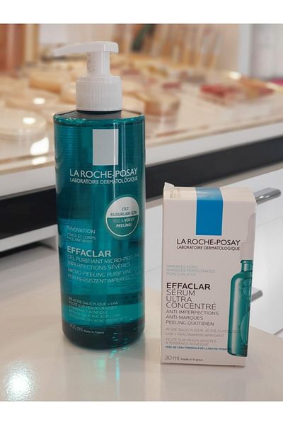 La Roche Posay EffaclarPeeling400ml andUltraSerum Set