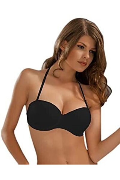 Le Jardin Sutien transparent la spate pentru femei - negru - 75 7043