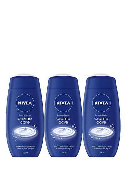 NIVEA Creme Care Banyo Ve Duş Jeli 250 ml X3