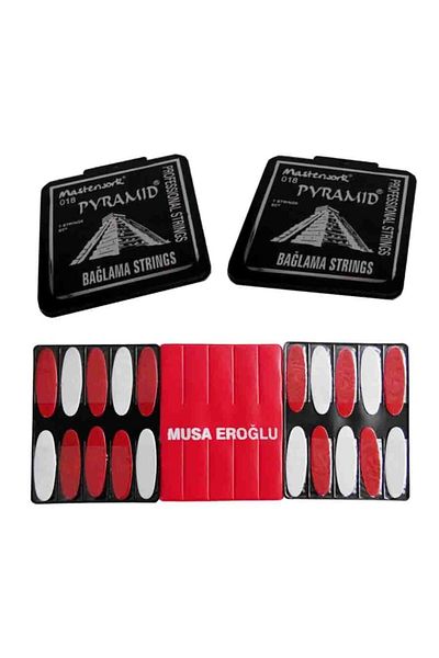 SEPETİM YOLDA 1 Set Masterwork Short Pramid Tie Wire - Moses Eroğlu 10-Piece Tezene Case