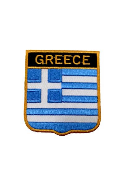 X-SHOP Greece Yunanistan Bayraklı Patches Arma Peç Kot Yaması
