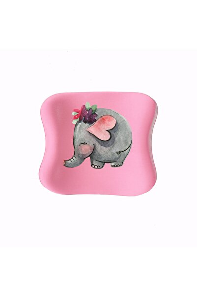 Officeküp Officekup Çocuk Çalışma Masası Sandalyesi Visco Medikal Ortopedik Bel Yastığı - Pembe Fil