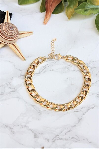 X-Lady Accessories Kadın Gold Kaplama Zincir Halhal