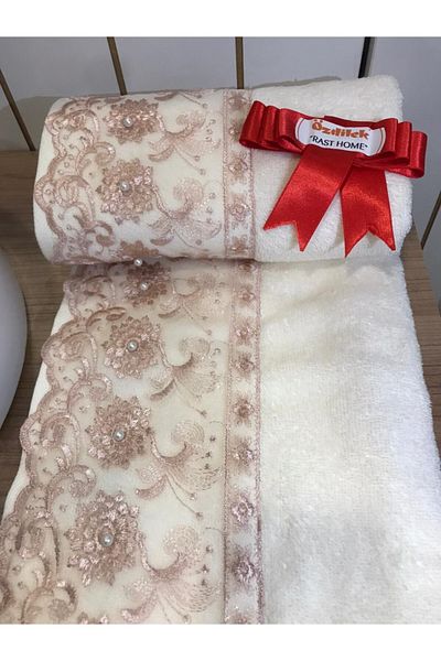 Özdilek Beyza Laced Hand Face Towel (2 Pieces Patterned)