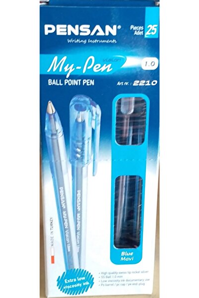 Pensan My-pen Kalem Mavi Tükenmez Kalem 25 Adet