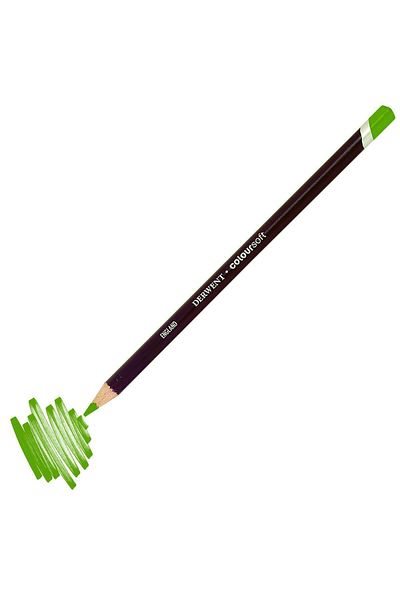 Derwent Coloursoft Pencil Soft Dry Crayons C450 Yellow Green