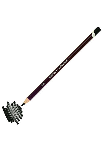 Derwent C650 Black Black Coloursoft Dry Paint Pen