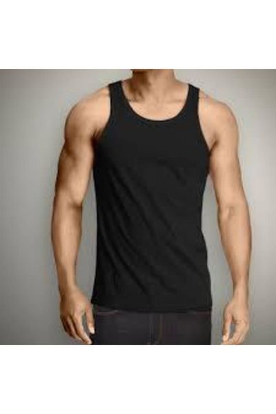 Dagi Men's Black Cotton Healthy Comfortable Undershirt, Pack of 6