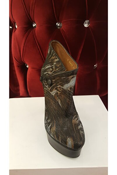 Ferde Kadın Kahverengi Leoparlı Topuklu Ayakkabı