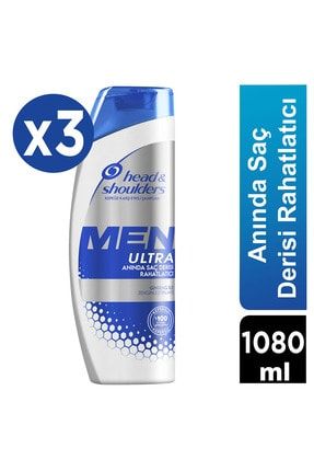 head shoulders men ultra erkeklere ozel kepek karsiti sampuan aninda sac derisi rahatlatici 360 ml x 3 fiyati yorumlari trendyol
