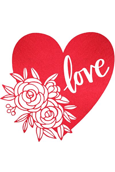 Lora Davet Прикраси до Дня закоханих Червоний фетр Американський сервіс 2 штуки