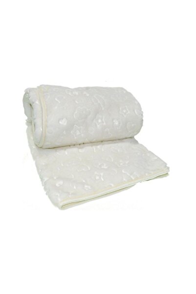 Özdilek Cream Plush Baby Blanket 100x120