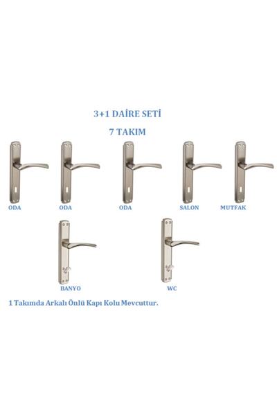TE Bravo Aynalı San Kapı Kolu 3+1 Daire Seti (7 Takım)