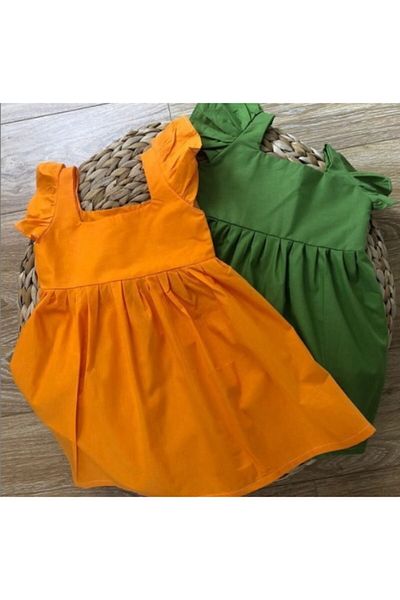 özge başaran Set rochie și bandană cu umeri liliac pentru fetiță