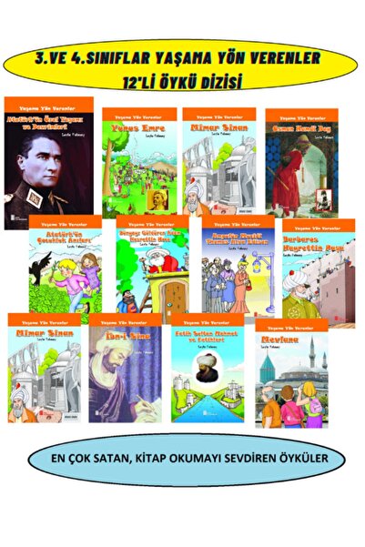Ata Yayıncılık 3.4.5.sınıflar Için Yaşama 12'li Öykü Dizisi+değerlendirme Sor...