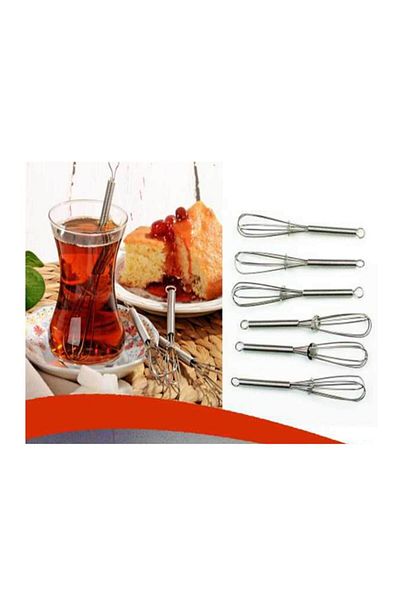 RoseRoi ملعقة شاي صغيرة على شكل مضرب 6 قطع