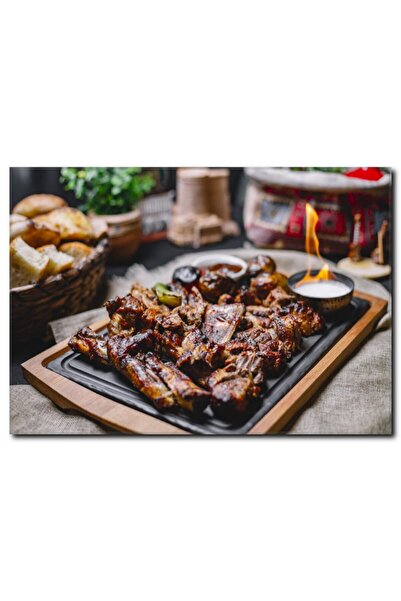 La Vita e Bella Karışık Izgara Kebap Kanvas Tablo Ym-1056