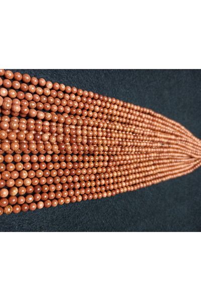 Yüksel Boncuk 6 Mm Brown Natural Stone String - Star Pattern