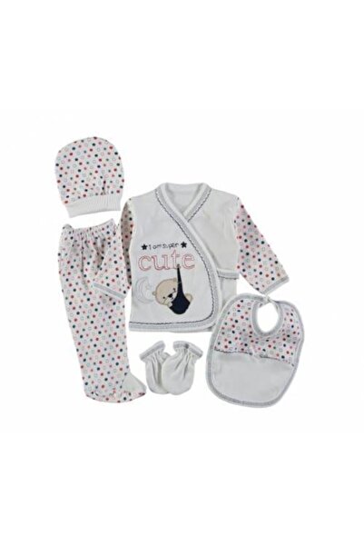 Baby Bakkal Teddy Bear Cute Embroidered 5-Piece Hospital Release