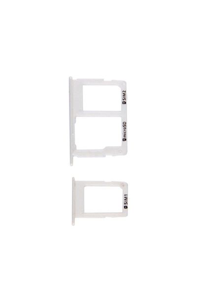 tekyerdenal Samsung Galaxy J5 Prime G570 - White, Dual Sim Card Tray