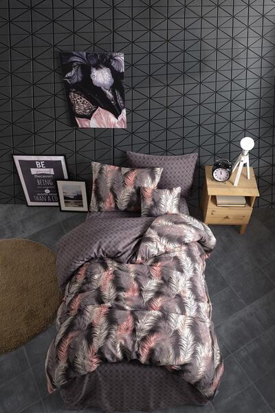 Pamuxu Home Leaf Tek Kişilik Nevresim Takımı