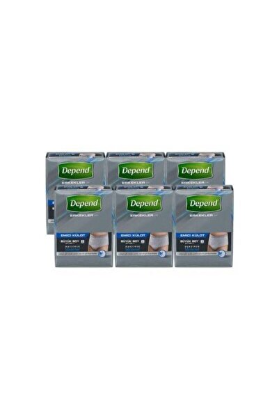 Depend Absorbent Panties Men's Large (8 Pieces) Pack of 6