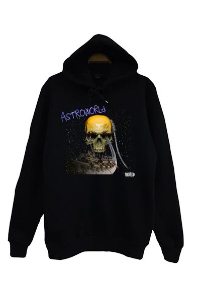 fame-stoned Детски суитшърт Travis Scott Astroworld - с щампа