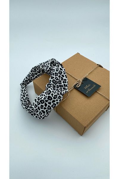 White Alamode Coroana albă neagră din seria Leopard