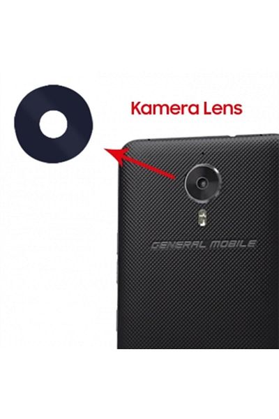 tekyerdenal Gm5 Plus Black Camera Lens - General Mobile Discovery Compatible