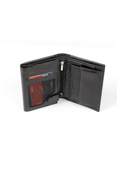 HKY Westpolo Genuine Leather Men's Wallet & Card Holder and Belt Set