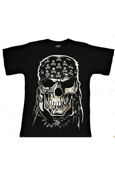 Metal Giyim Μπλουζάκι Skull Bandana