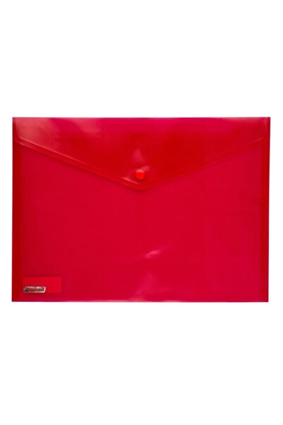 Bigpoint Κόκκινη τσάντα A4 με κουμπωτά 24 τεμαχίων