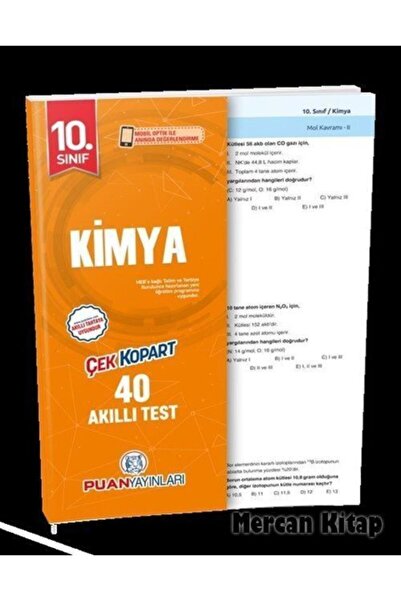 Puan Yayınları 10. Sınıf Kimya Akıllı Test