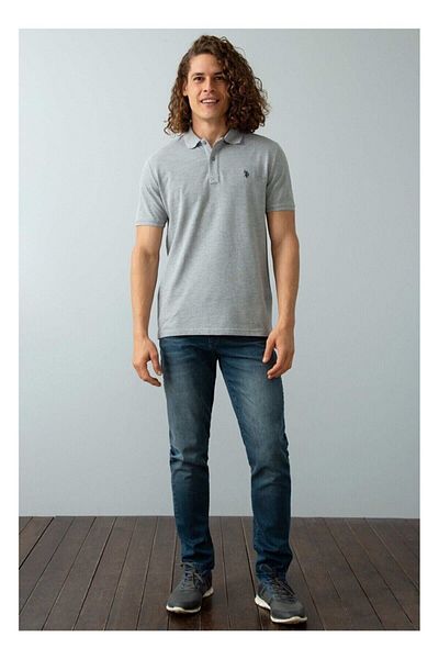 U.S. Polo Assn. Μπλουζάκι Polo Neck Basic