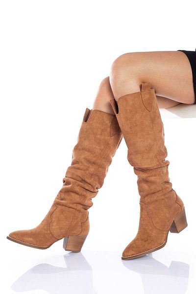 derithy Edna-boots-tan Suede-byc0401