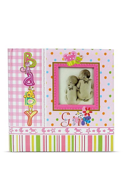 Birlik Fotoğrafçılık Pink Baby Girl Album - 6x8 (15x20) 100 Pieces, Model 462529
