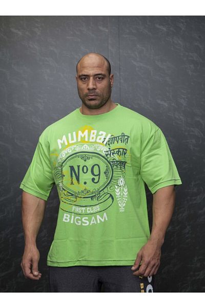 Big Sam Printed Green T-Shirt 2600