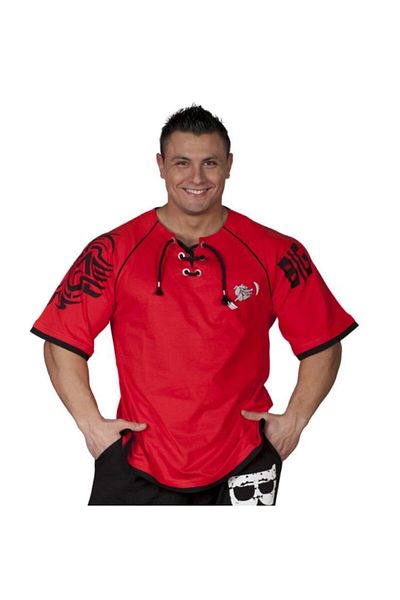 Big Sam Lace-up Raglan Sleeve T-Shirt 2605