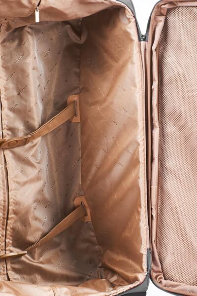 MÇS Lüx Kumaş 3'lü Valiz Set Siyah - V117