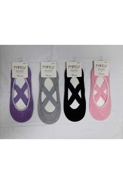 Fancy 4 Colorful Yoga Plates Socks