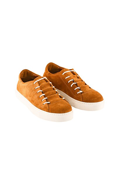 Moosefield Genuine Leather Tan Women's Sneakers