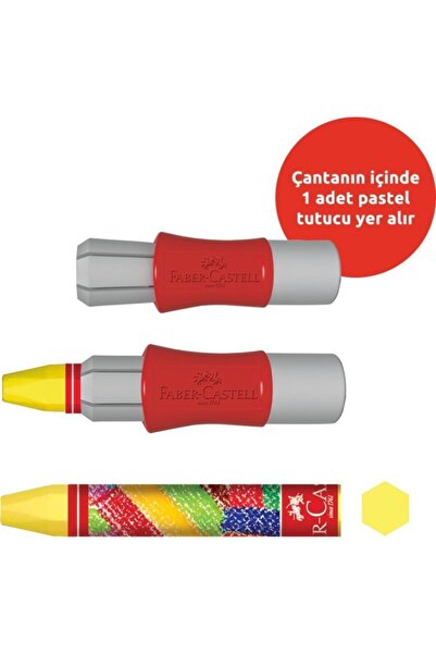 Faber Castell Faber-castell Plastik Çantalı Tutuculu Pastel Boya 18 Renk