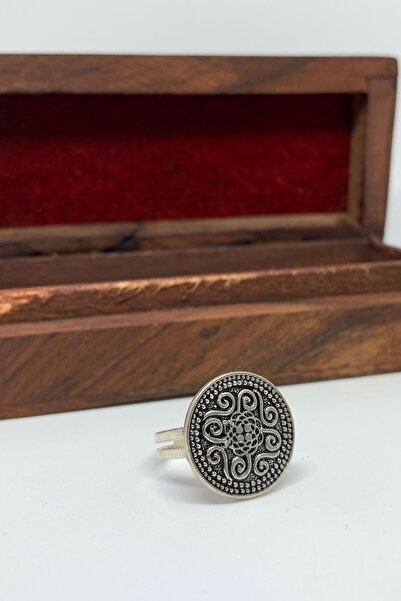 Artuklu Telkari Mardin Midyat Hasırı Elişi Asur Model Kadın Gümüş Yüzük