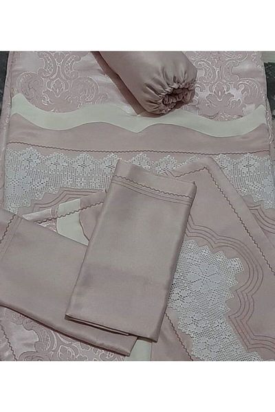 MİRAY Handcrafted Lace Heavy Model Pique Set