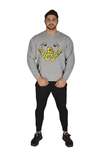 Big Sam Extra Loose Cut Bodybuilding Sweatshirt 4686