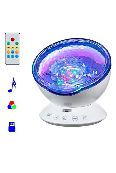 exeo Müzik Çalar Okyanus Dalgası 7 Farklı Led Işıklı Kumandalı